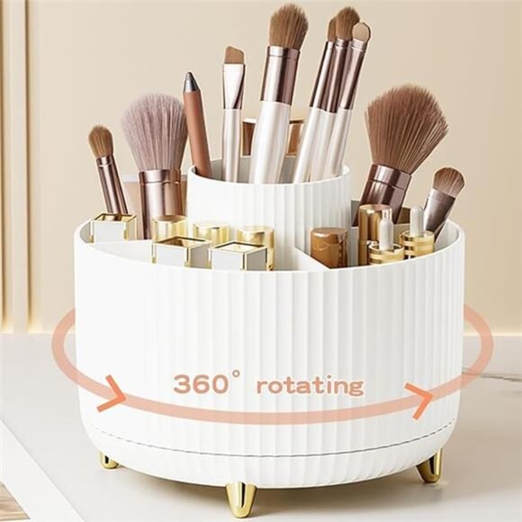 360° Rotate Makeup Brush Holder Organizer - Picture 14 of 14